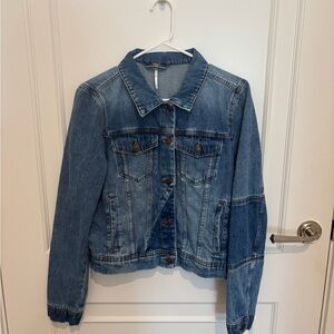 Free People Rumors Denim Jacket in Indigo